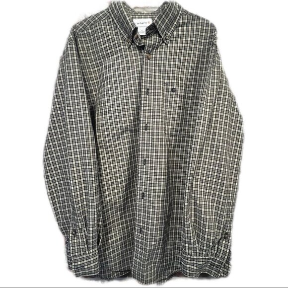 Men’s Large Carhartt Long Sleeve Button Down - Picture 2 of 5